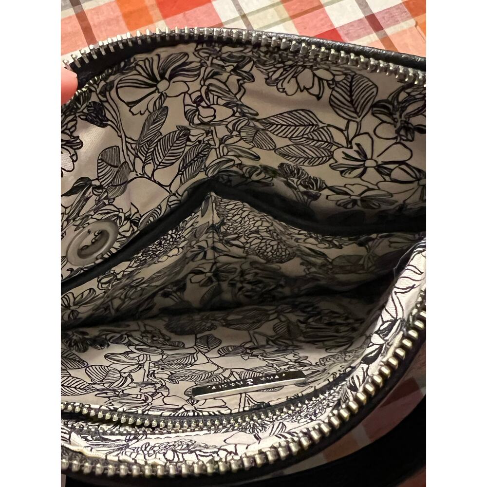 Vera Bradley Black Leather Crossbody with Leather Embellishments NWT - Picture 8 of 12